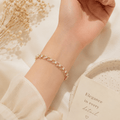 Crystal Link Chain Bracelet | Gold Plated Statement Bracelet for Women - Pettlez Jewellery