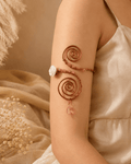 Handmade Copper Spiral Arm Cuff | Boho Wire Wrap Armlet for Women - Pettlez Jewellery