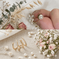 Luxury Gold-Plated Floral Pearl & CZ Adjustable Statement Ring – Elegant, Minimalist, Trending Design - Pettlez Jewellery