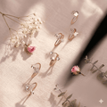 Rose Gold Celestial & Floral Open Ring Collection – Crystal Embellished Luxury Statement Bands - Pettlez Jewellery
